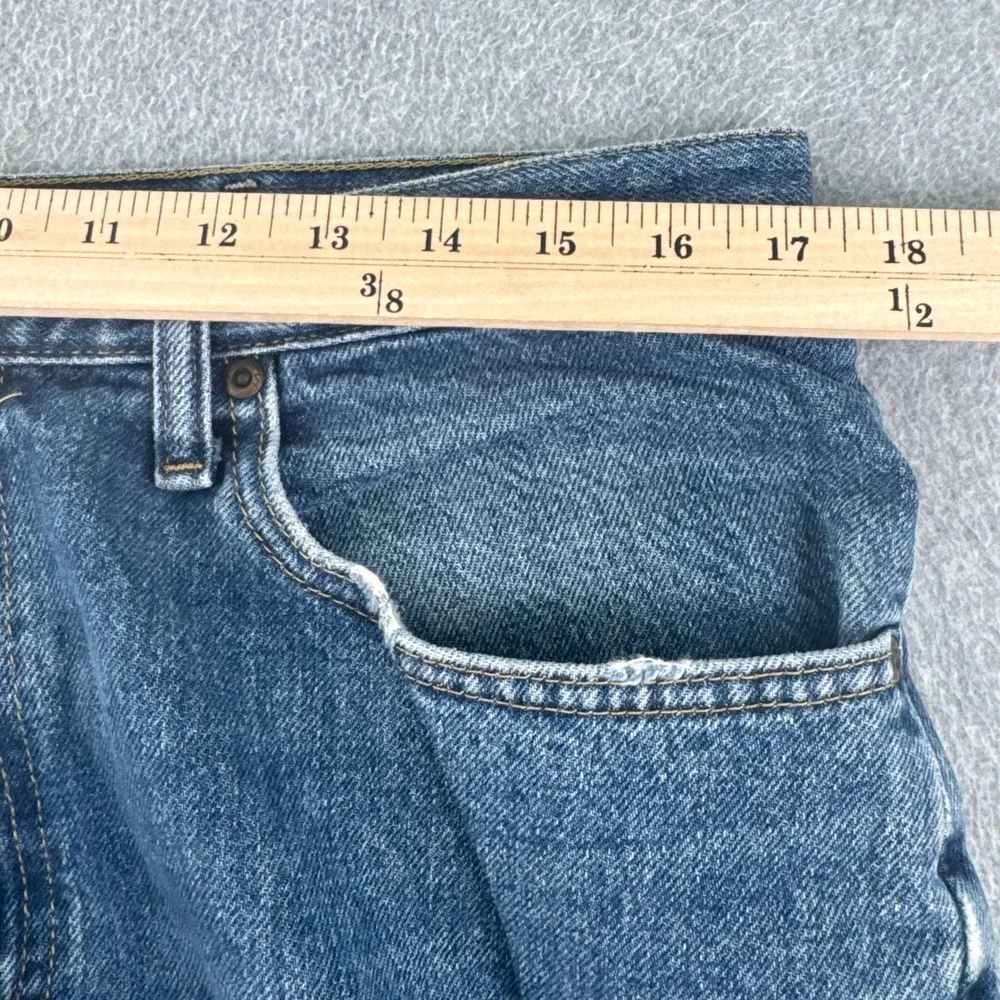 Lee Jeans Mens 34x32 Blue Relaxed Fit Straight Leg Cotton Denim 2055540